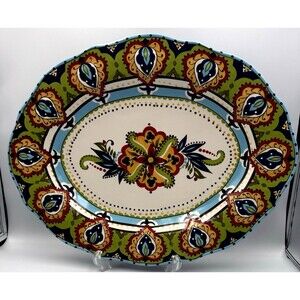 Tabletops Unlimited Bocca Espana 18" Oval Serving Platter - Exc. Cond.